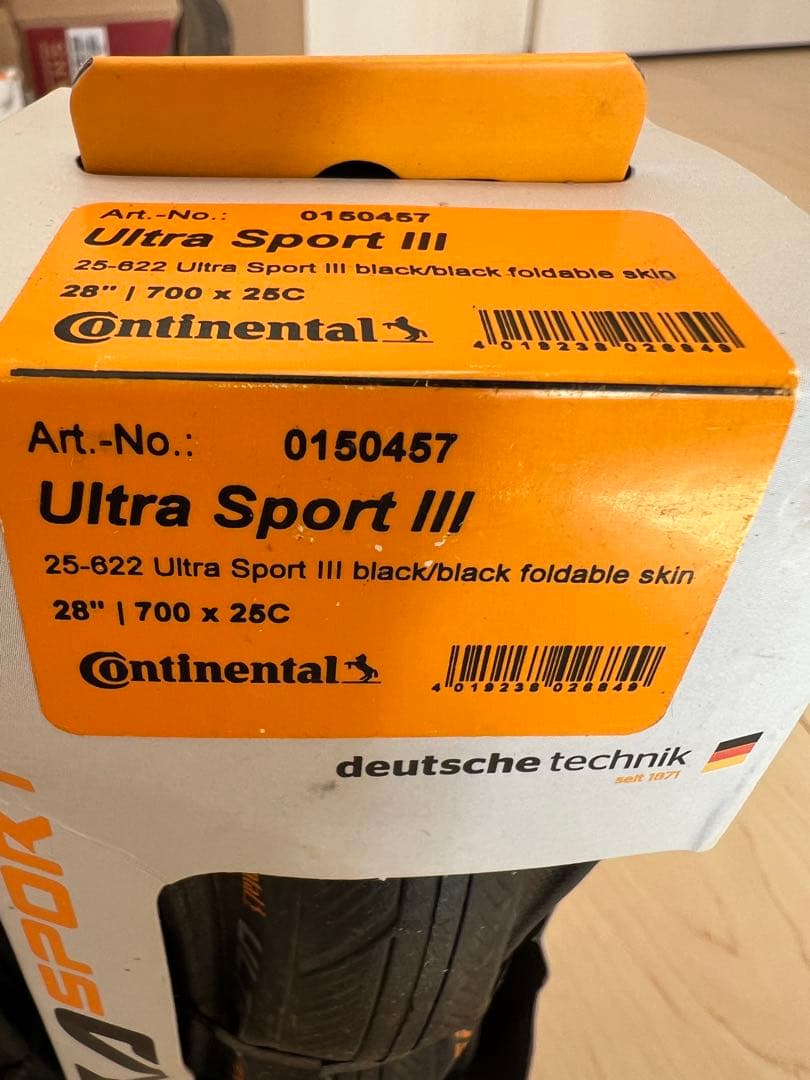 新品　Continental UltraSport III 700 x 25C