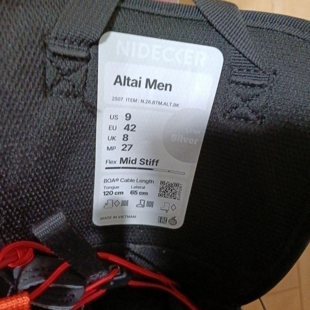 中古25-26 NIDECKER ALTAI27cmスノーボードブーツ　グラトリ