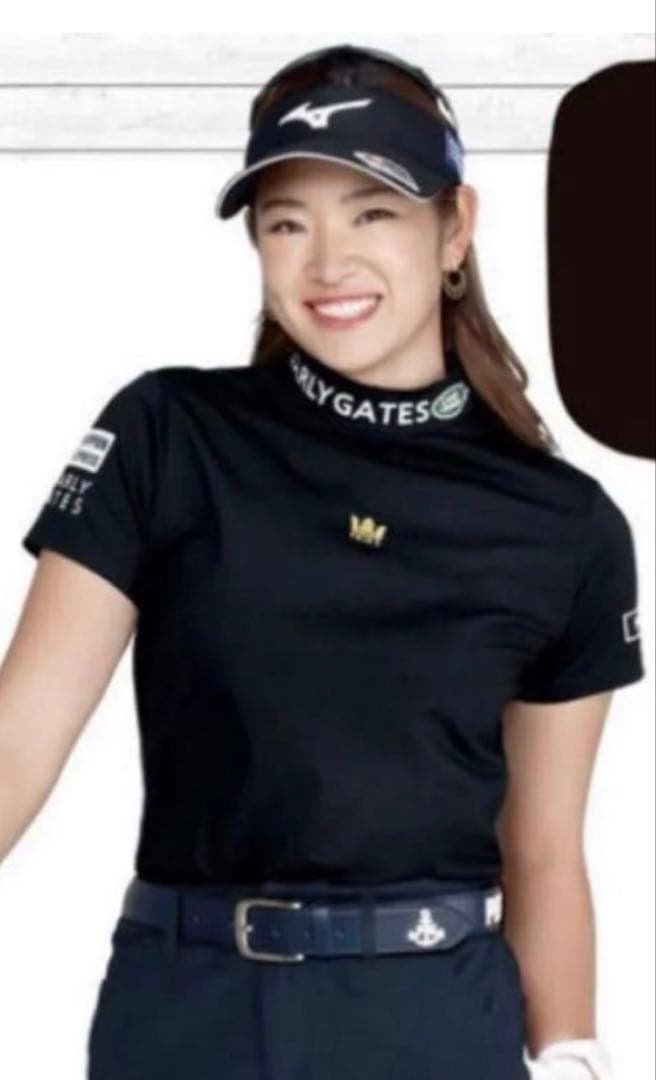 着用2回 パーリーゲイツ×原英莉花 ハイネックシャツL KING ERIKA