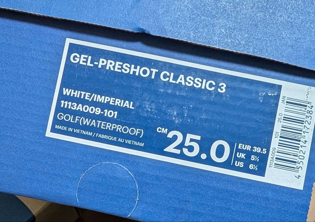 アシックス　ゴルフ　シューズ　25.0　gel preshot classic