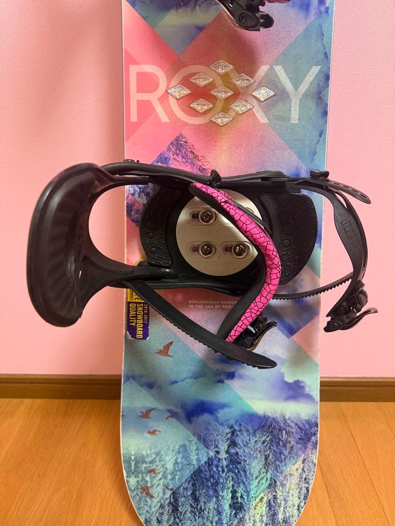 ROXY スノーボード バインディング付き(傷あり)
