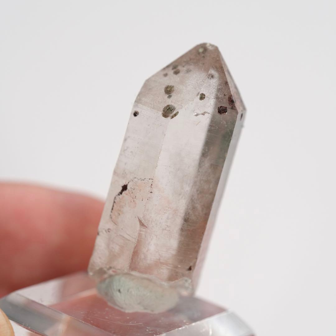 【立方体の結晶入り】【激レア】パイライトインクォーツ 40×17×16mm