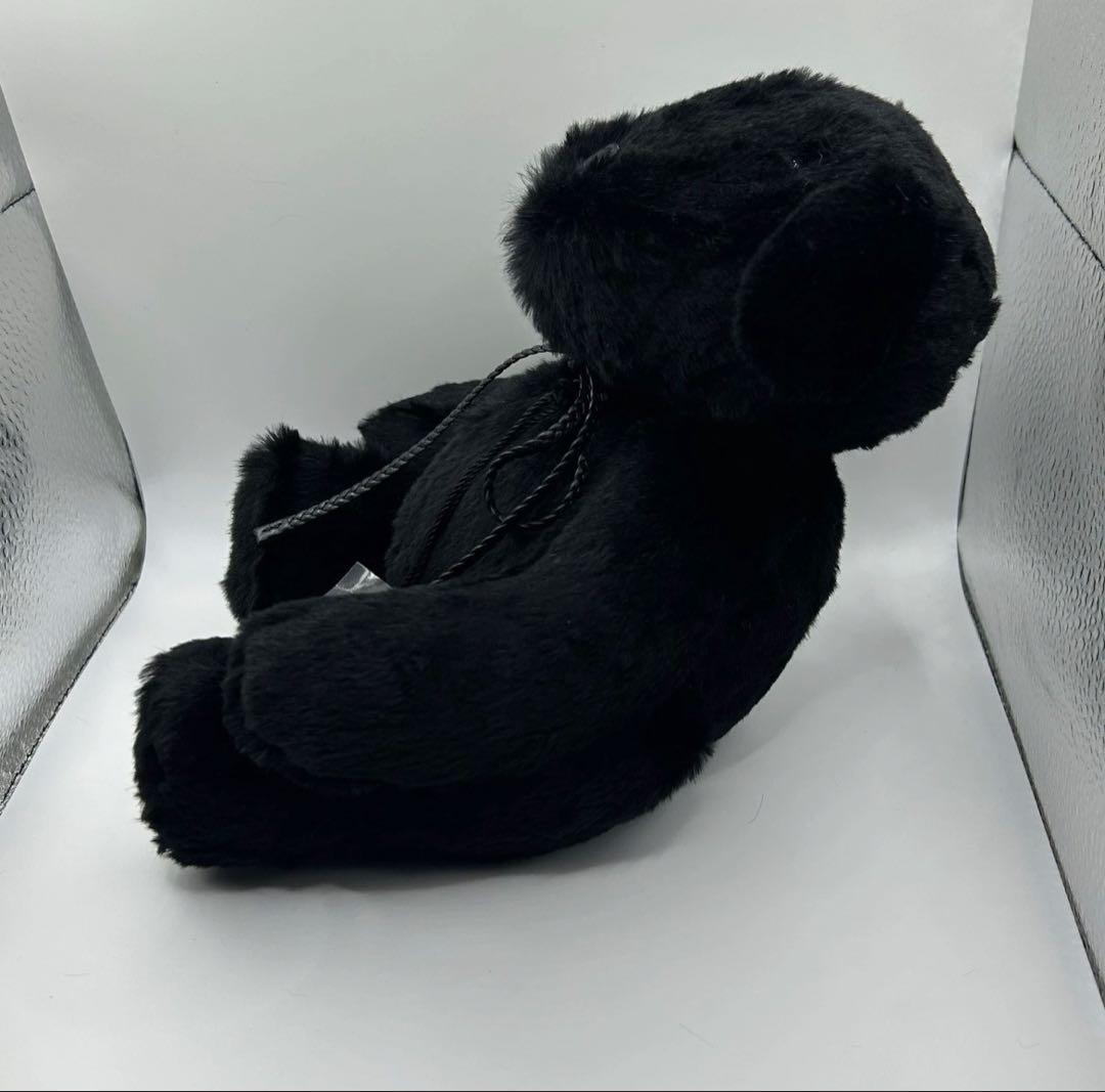 希少✨GUCCI テディベア ぬいぐるみ ブラック ラビットファー 箱付き 黒