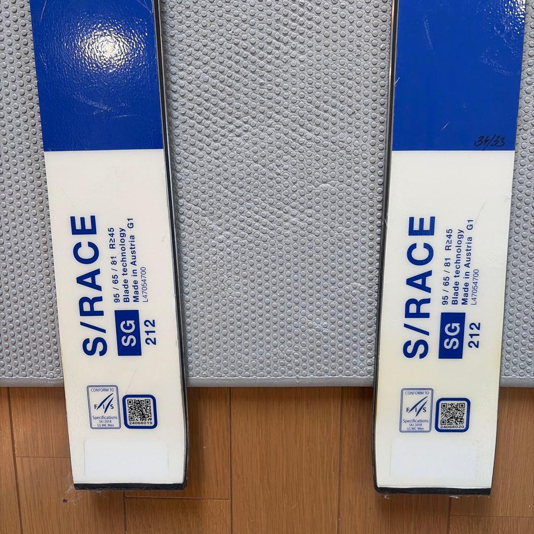 SALOMON S/RACE SG アルペンスキー板 212cm ビンディング付