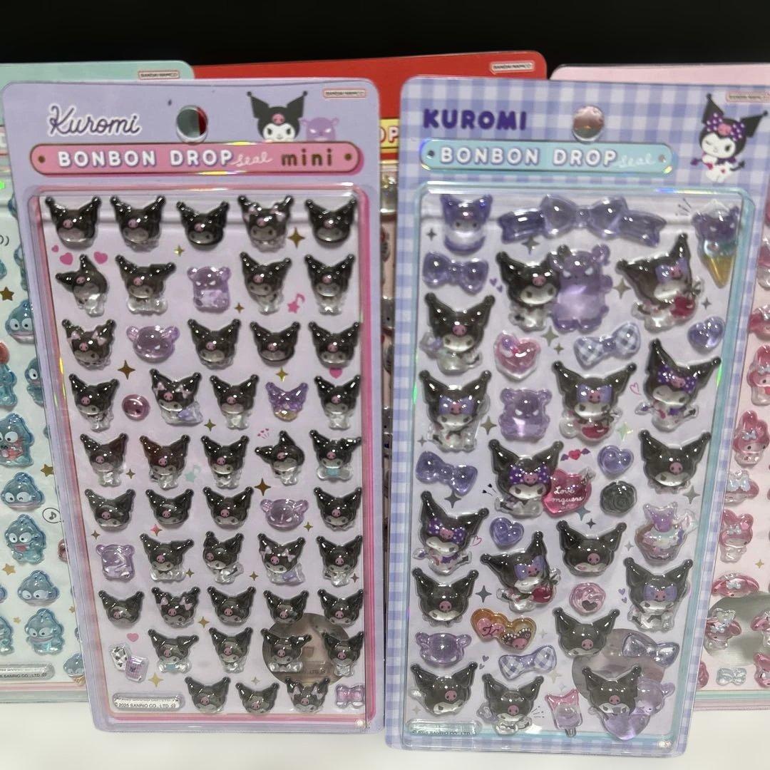 正規品 ボンボンドロップシールミニ サンリオ5枚　クロミ　キティ　ボンドロ