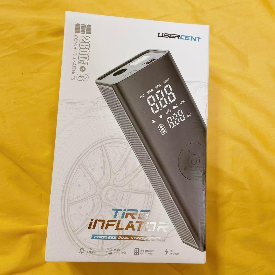 ✨新品未使用✨多機能 車用インフレータブルポンプ、ポータブル電動エアポンプ