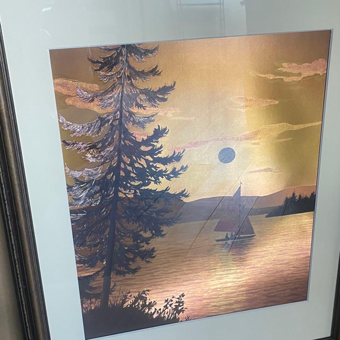 【新品・未使用】DUFEX 英国製 エッチングアート　夕べの帆走