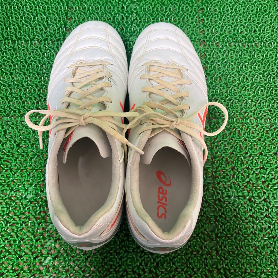 アシックス サッカースパイク DS LIGHT PRO(ホワイト×レッド)