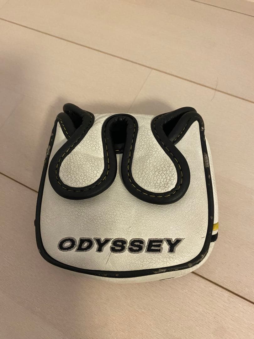 ODYSSEY パター ブラック/イエロー ヘッドカバー付き