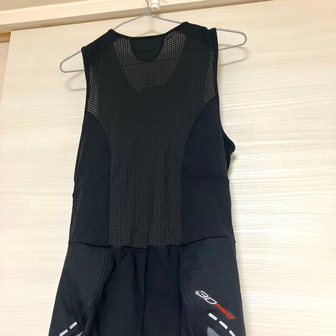XL 美品　パールイズミ メンズ　サイクルジャージ ビブ　ブラック　黒　裏起毛
