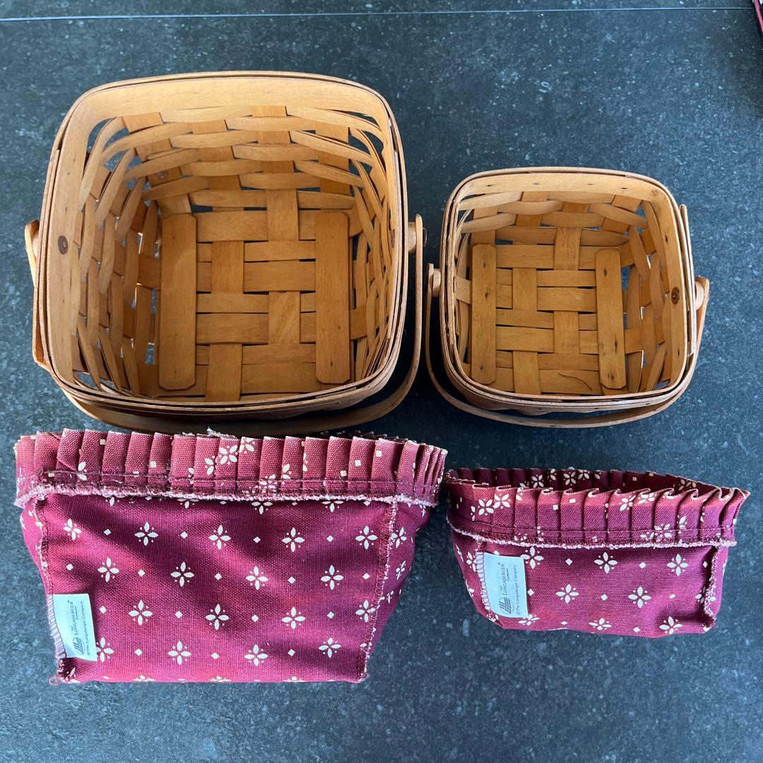 longaberger baskets ロンガバーガーバスケット2個セット