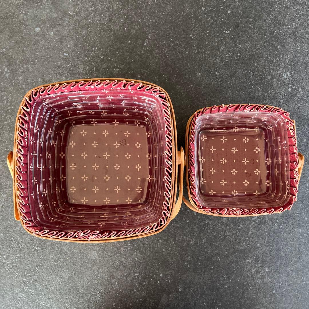 longaberger baskets ロンガバーガーバスケット2個セット