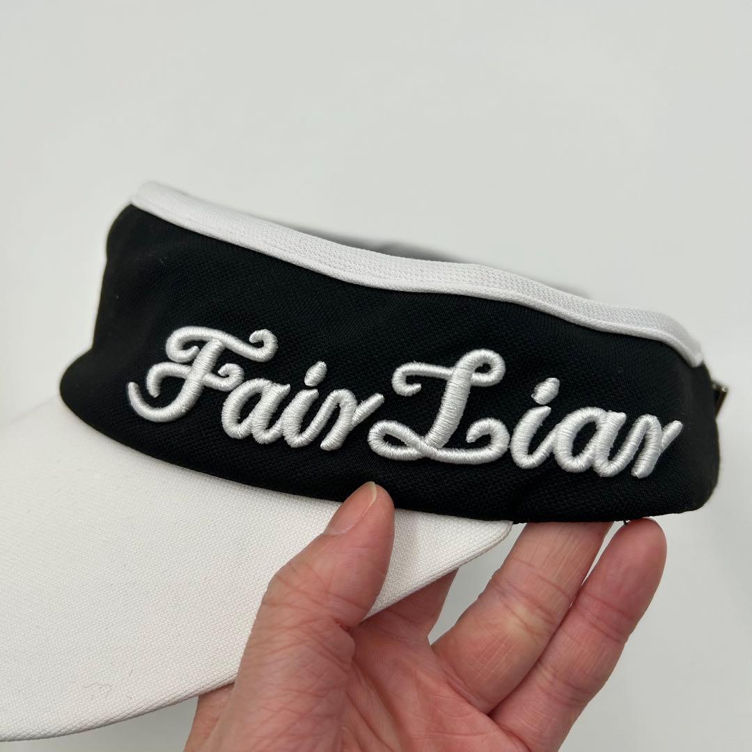 【Fair Liar フェアライアー】サンバイザー ゴルフ ロゴ刺繍 バイカラー