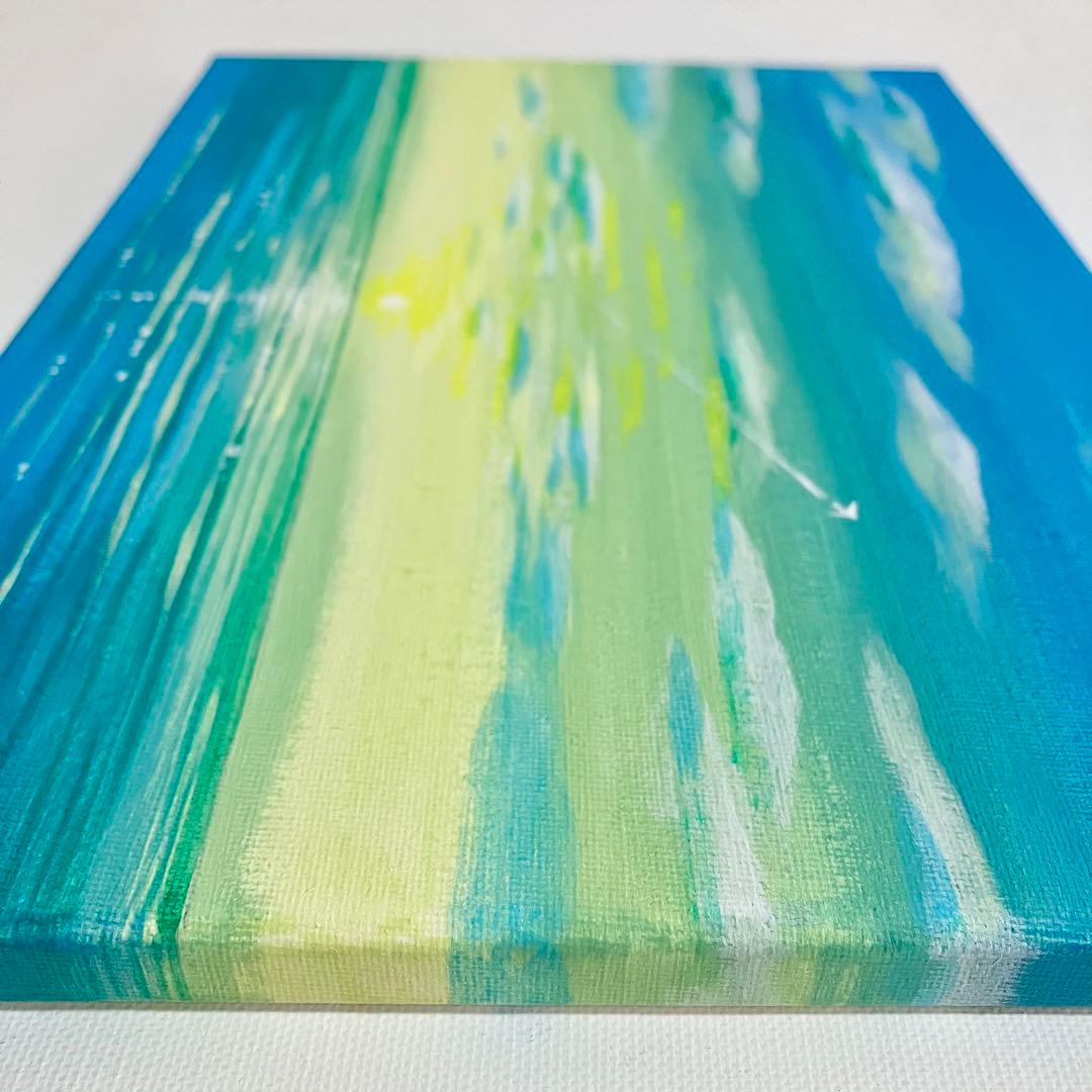 sunrise＊4号キャンバス　絵画　原画　風景画　海　空　夏　朝日　夕日