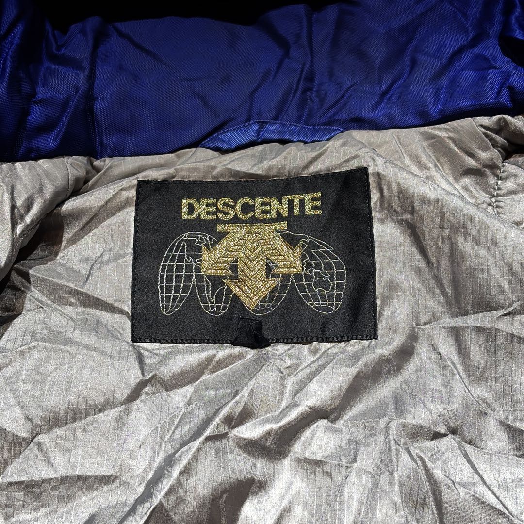 DESCENTE スキーウェア スノボ セットアップ ブルー 昭和レトロ 平成
