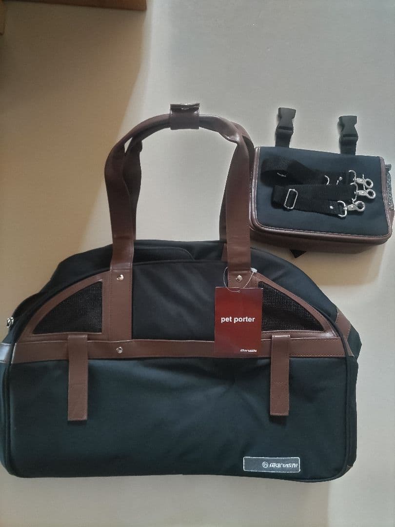 【美品】丸石サイクルPETW203M ペットポーター 　キャリー付 鍵3本