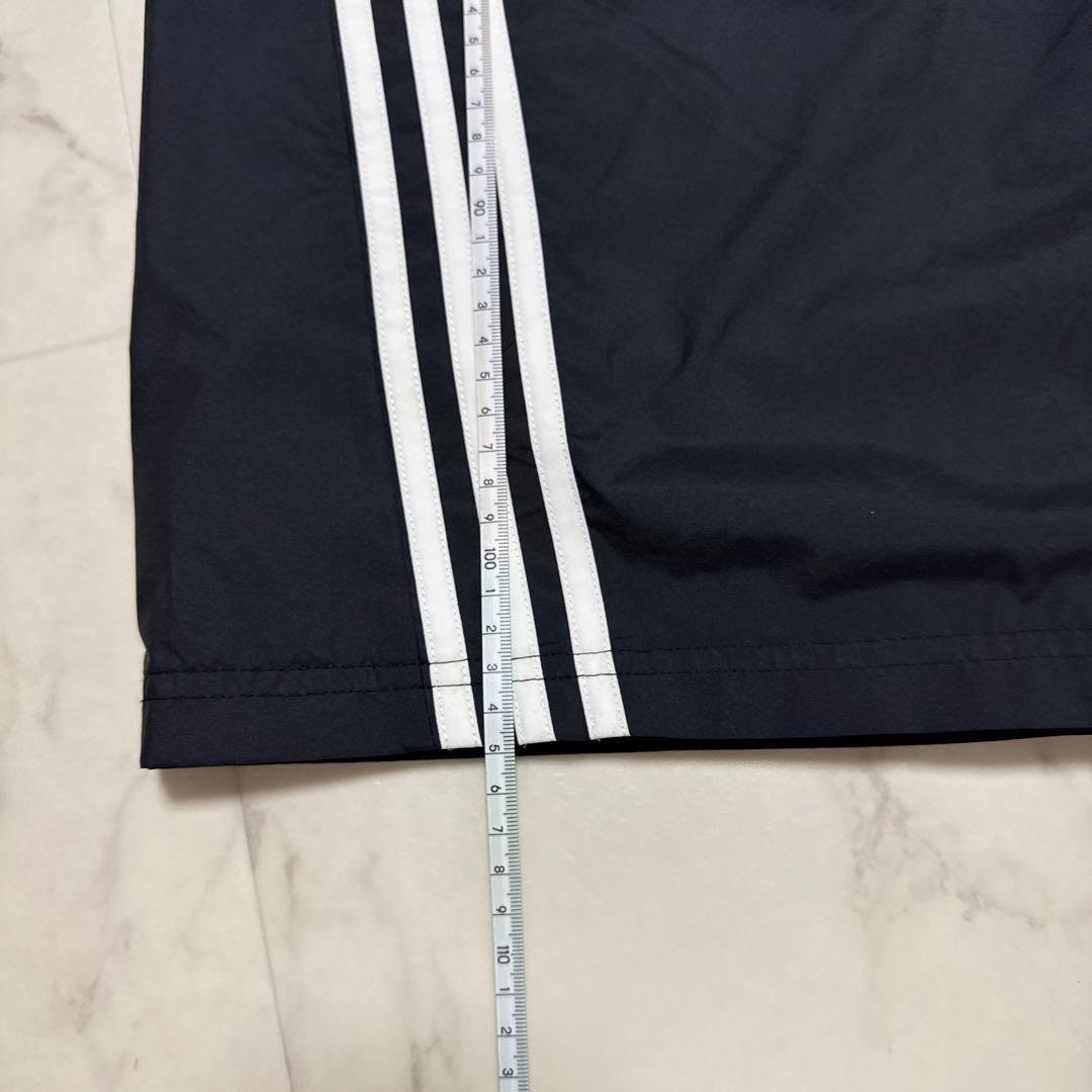 adidas 3本ライン 黒 ワイドパンツ
