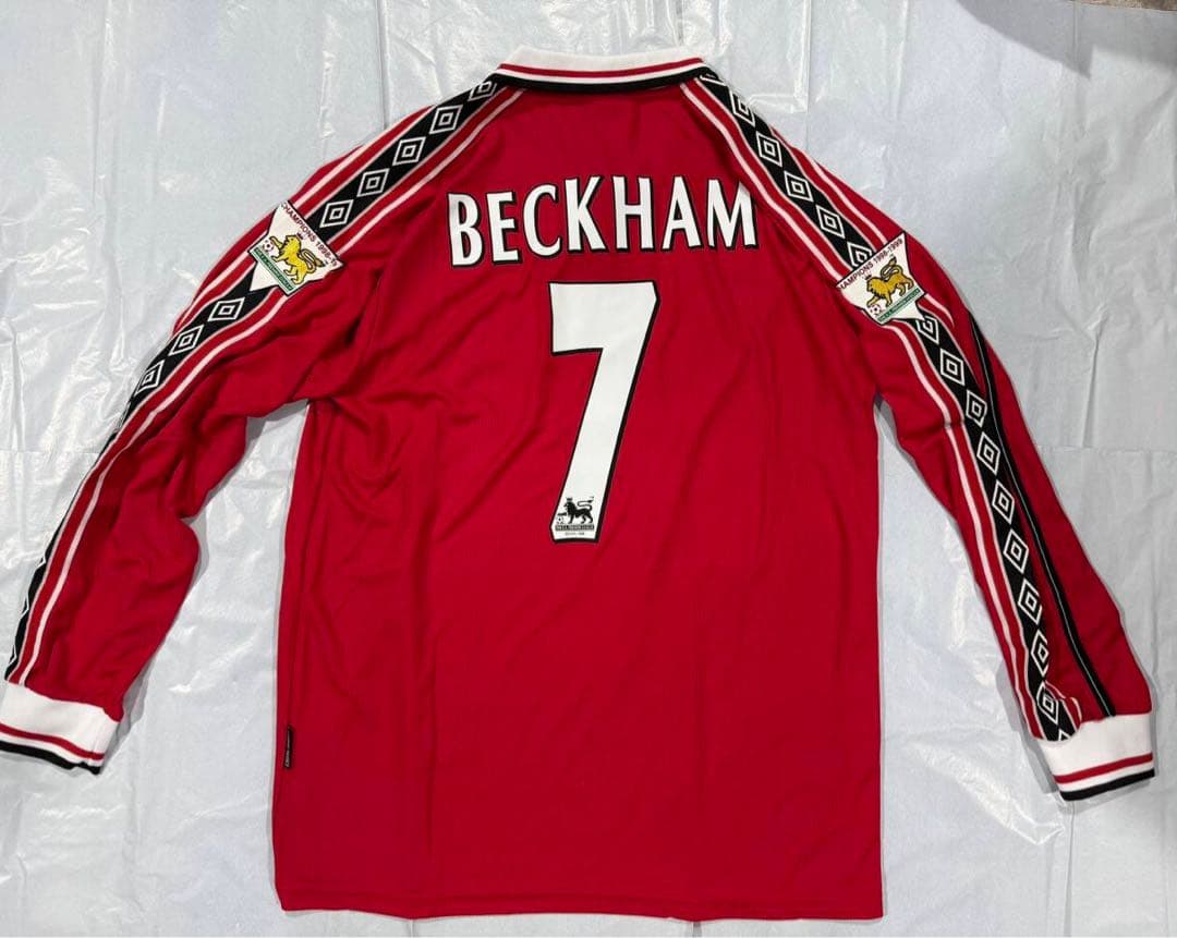 サッカーユニフォーム XL マンチェスターユナイテッド00-02 BECKHAM