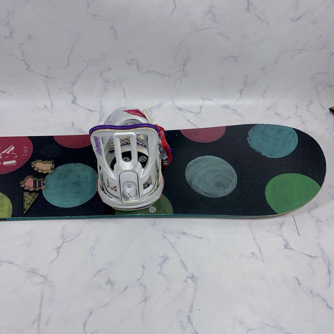 SALMONスノーボード4点セット burton シューズ付