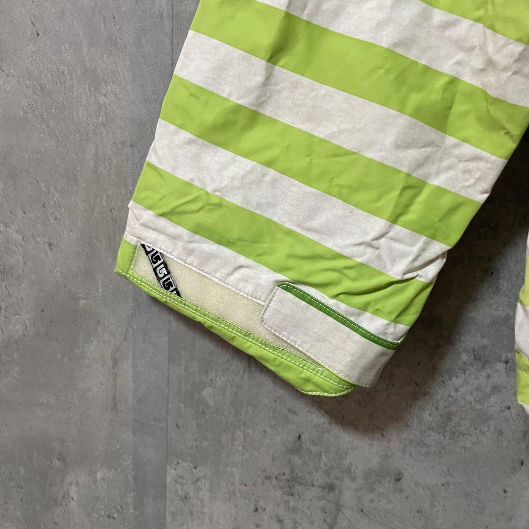 Burtonバートンスキーウェアスノーボードジャケットパーカーフードボーダー白緑