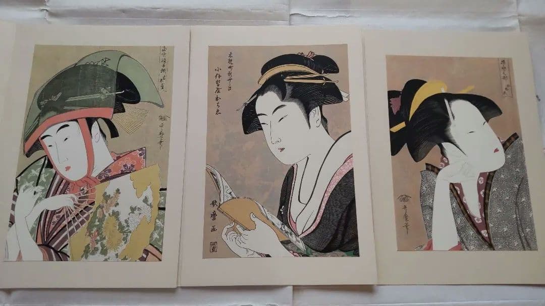 浮世絵版画★画装用画★6冊セット★歌麿UTAMARO★２４枚セット★シリーズ1
