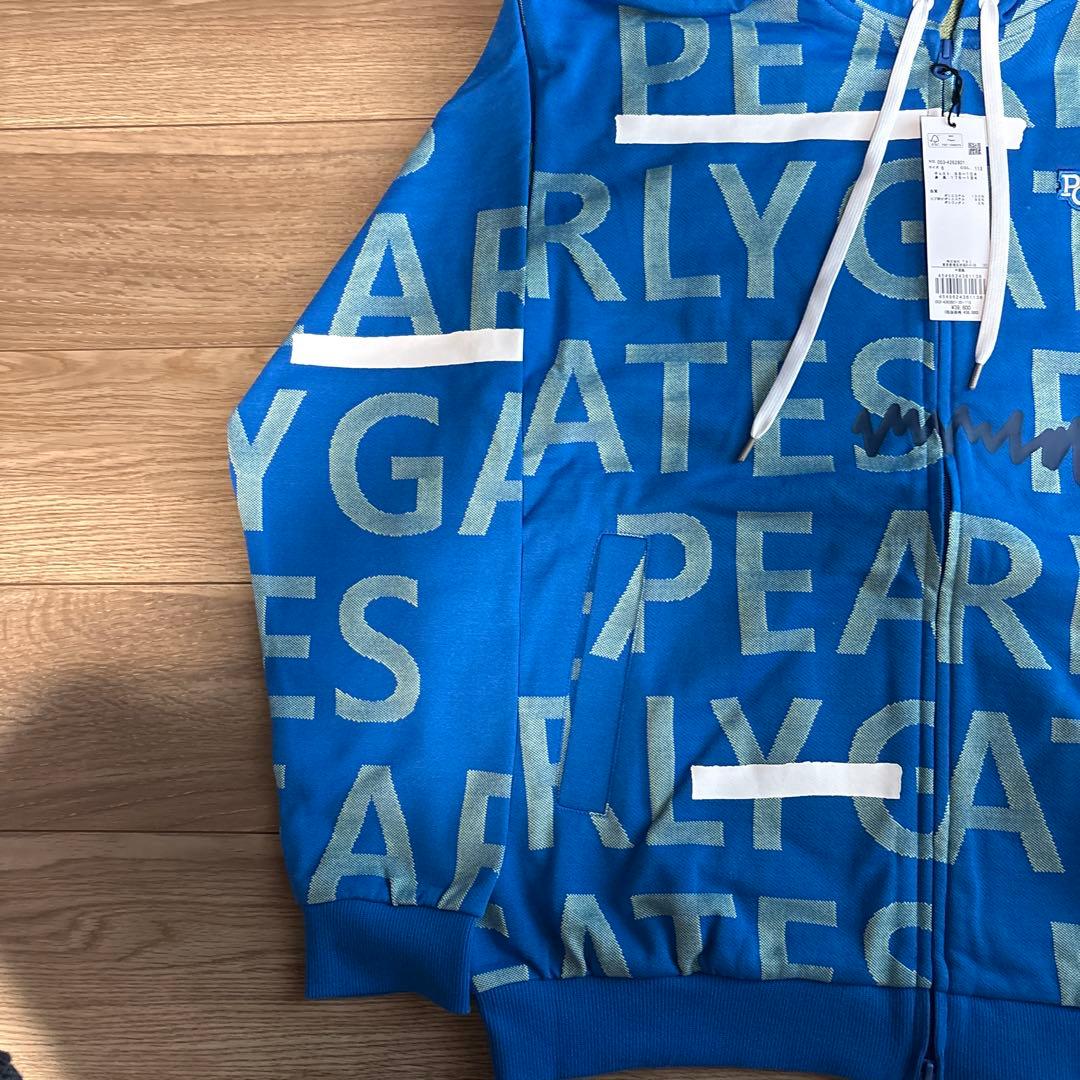 【新品　未使用】PEARLY GATES フルジップフーディ XL ブルー