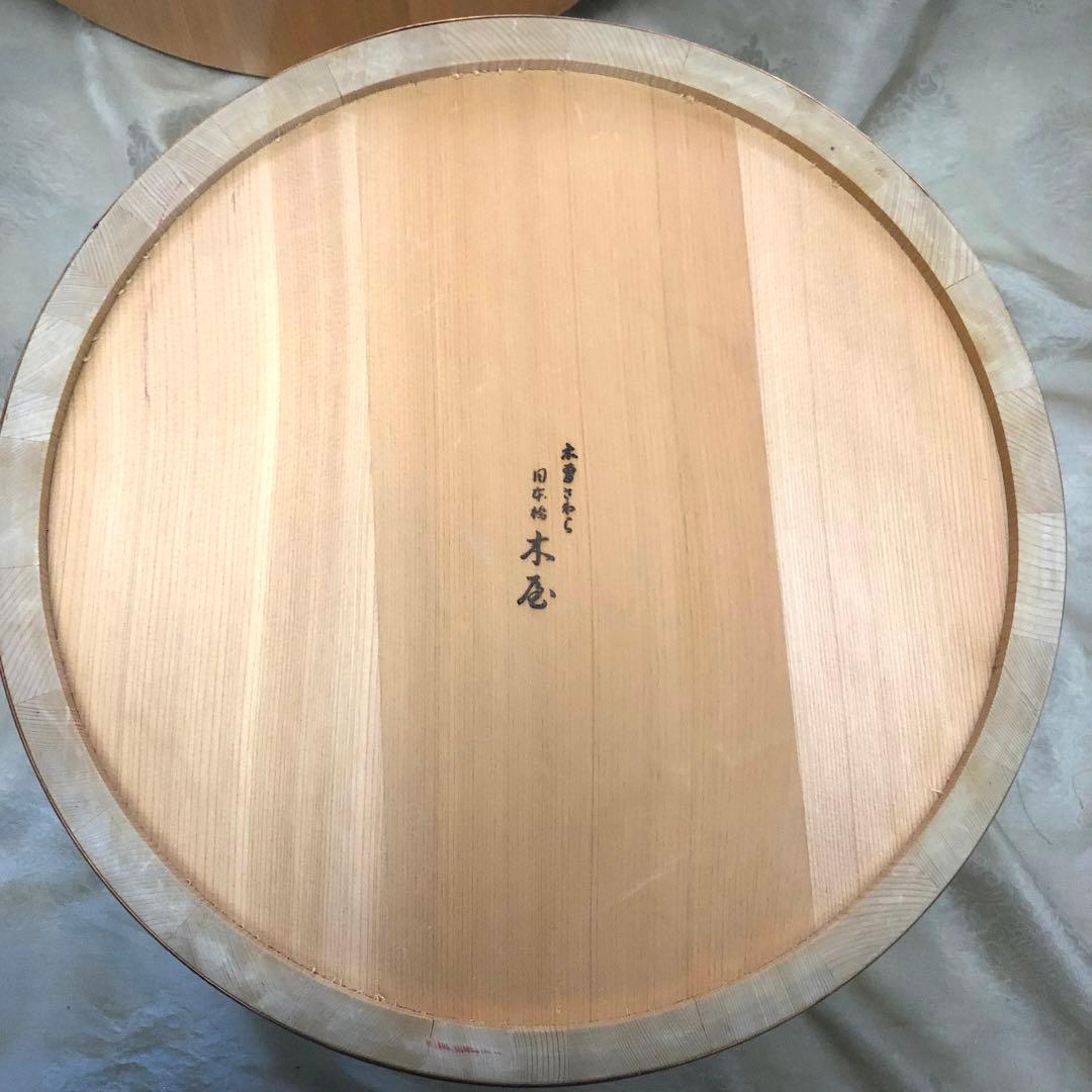 日本橋 木屋 飯台 木蓋 330mm 5合用 寿司桶