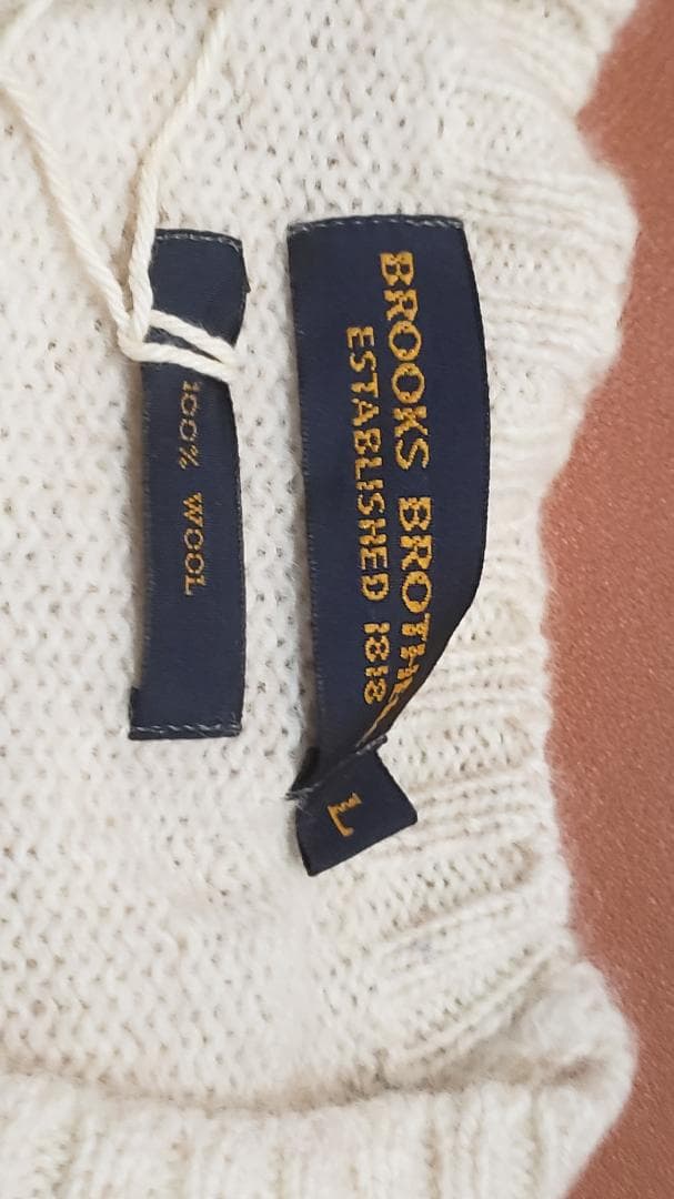 BROOKS BROTHERS GOLF 100％ウールセーター Lサイズ