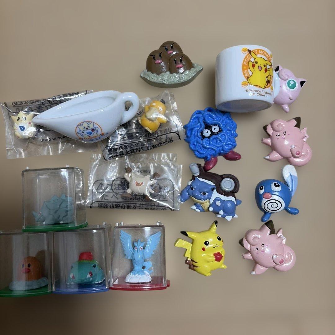ポケモン レトロ 希少 マグネット ケース入り フィギュア 永谷園 まとめ売り