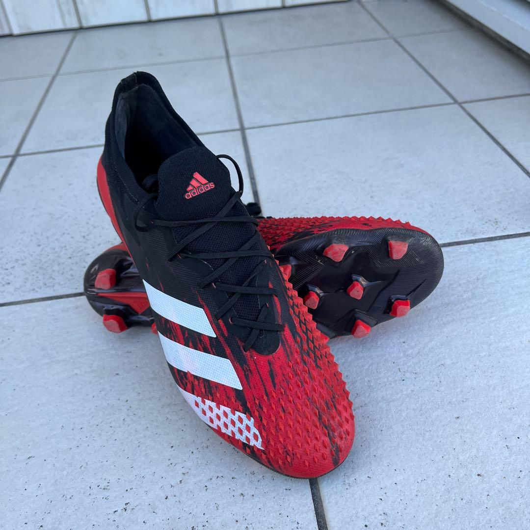 adidas サッカーシューズ スパイク 赤黒