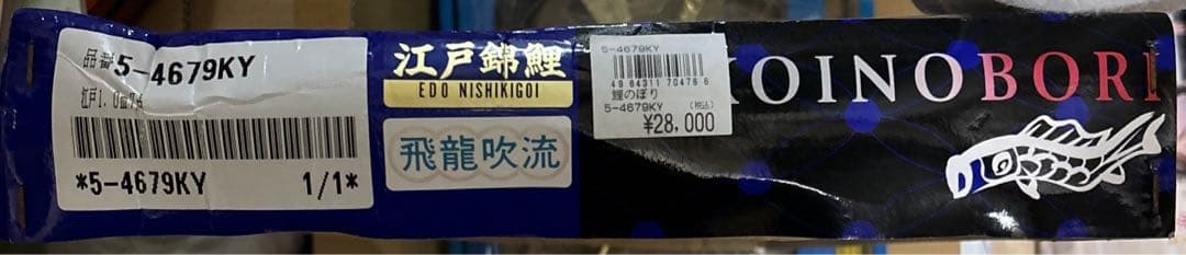 鲤のぼり　江户錦鲤 飛龍吹流