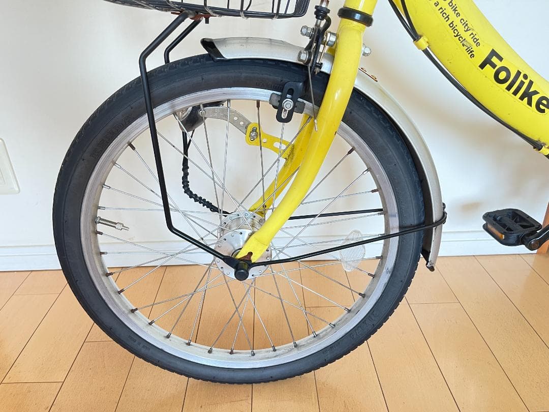 折りたたみ自転車 Folikeシマノ6段変速 20インチ LEDランプ　引取専用
