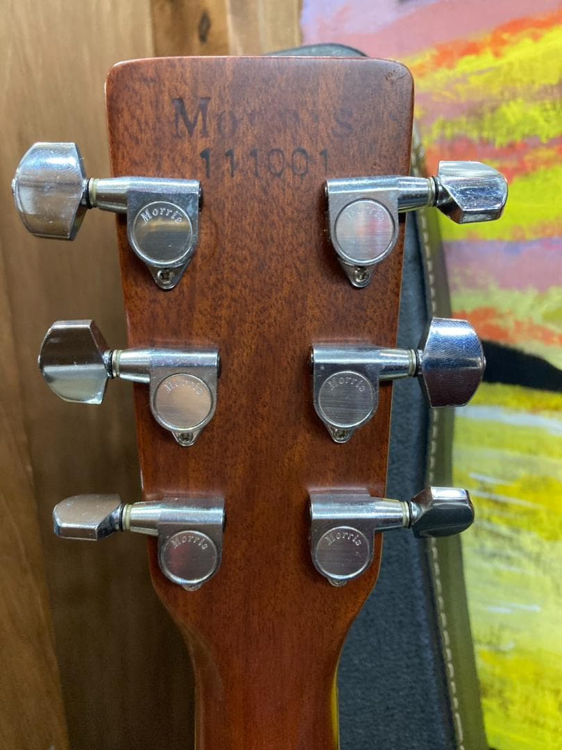 ▼Morris W-40　アコースティックギター　ジャパンヴィンテージ　ケース付