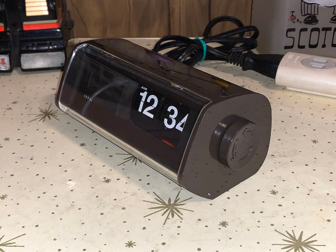 昭和レトロ　動作品　コパル　COPAL パタパタ時計　スペースエイジ　イームズ