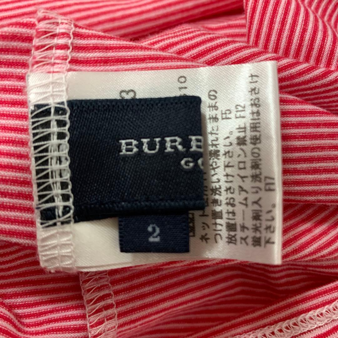 ✨美品✨バーバリーゴルフネックウエア ピンクのマークがエグ❣️