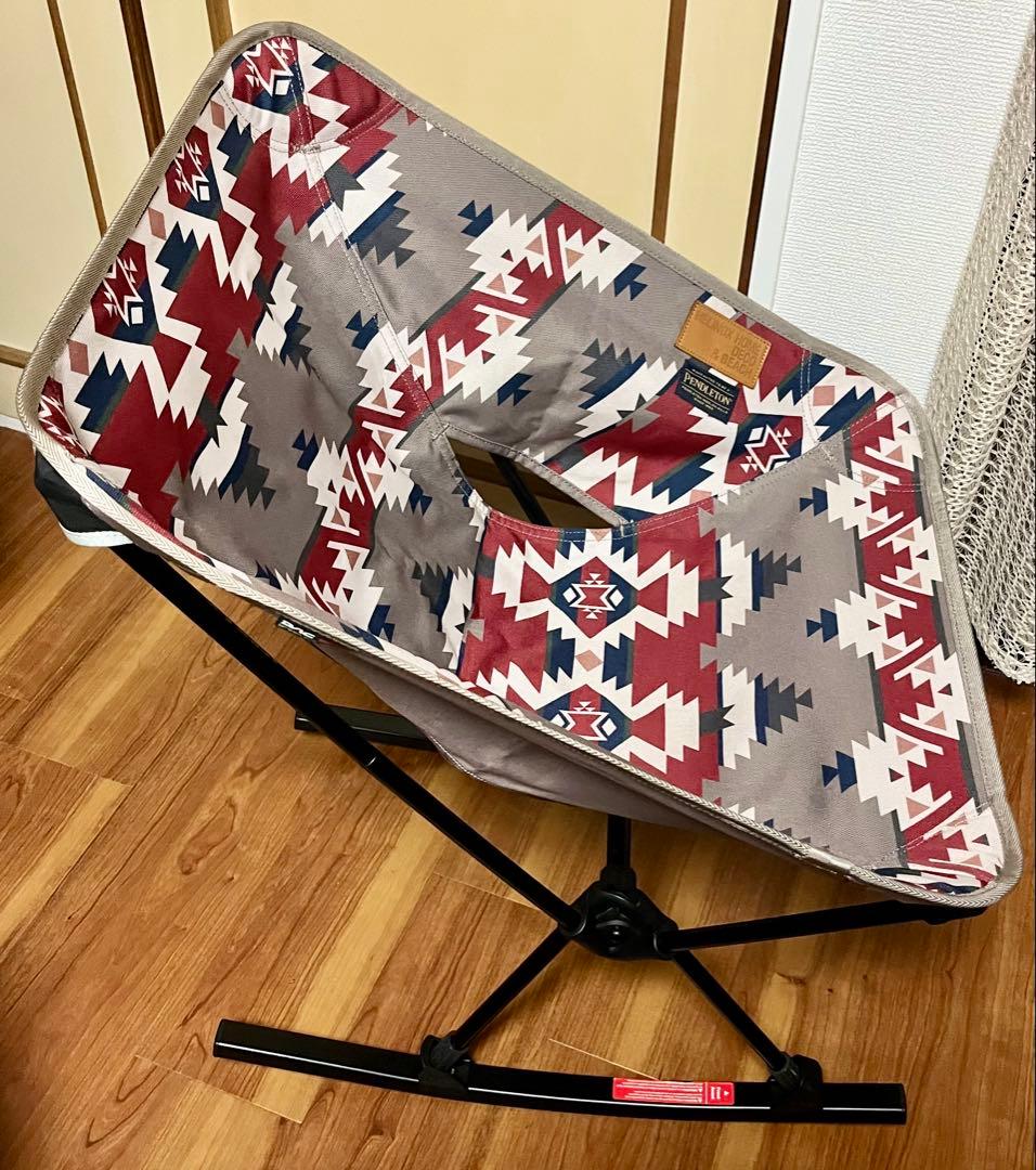 【ヘリノックス×ペンドルトン】限定コラボチェア　ロッキングフット付
