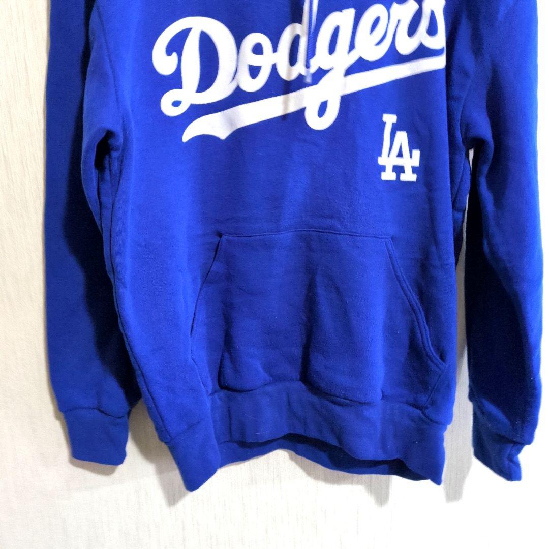 海外古着✨Dodgersドジャース フード付きスウェット【 M】 青