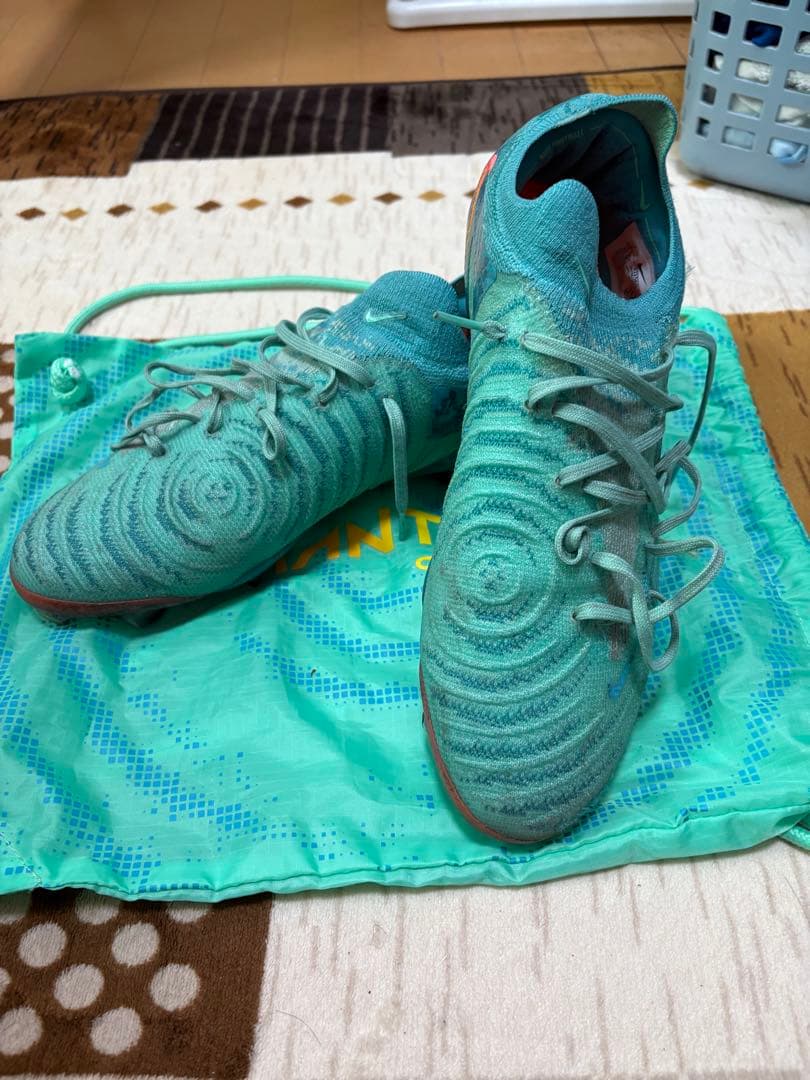 Nike サッカーシューズ 青 収納袋付き