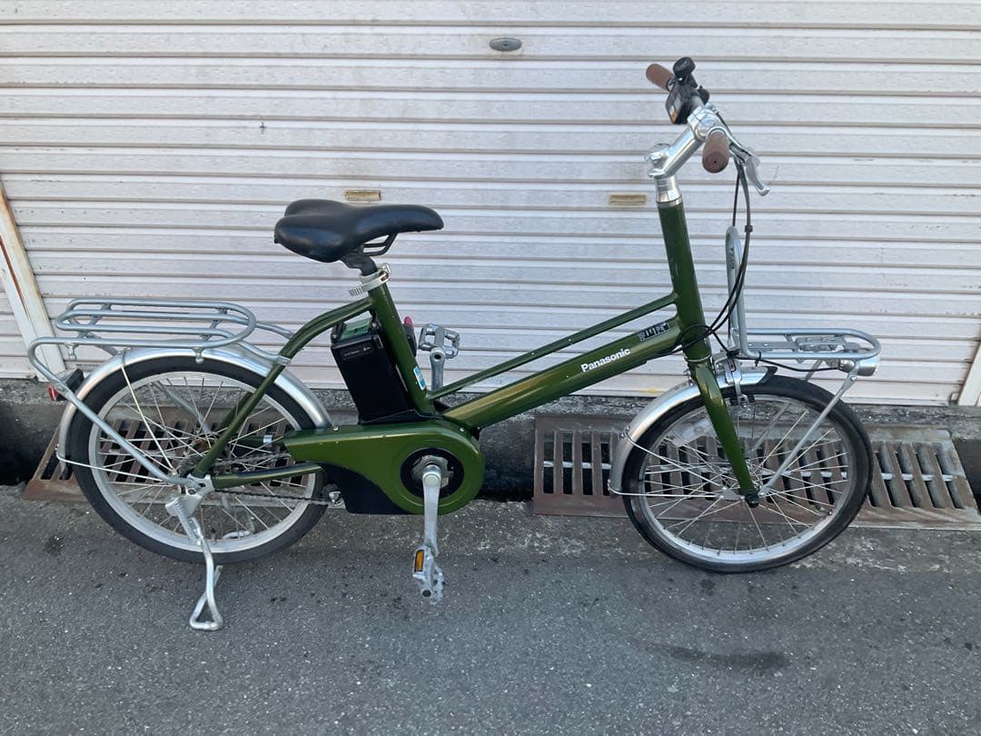 パナソニック最新機種電動アシスト自転車プロム20インチマッドオリーブ色