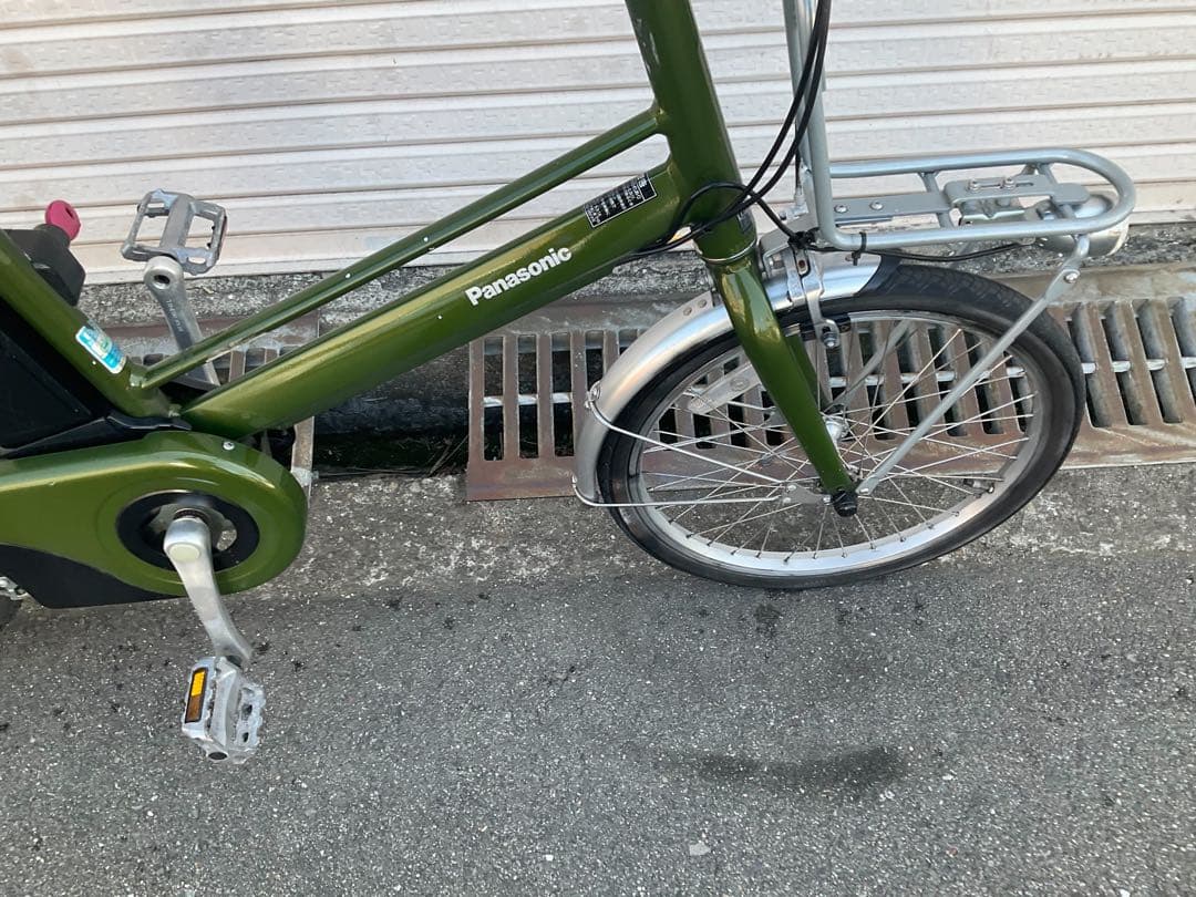 パナソニック最新機種電動アシスト自転車プロム20インチマッドオリーブ色
