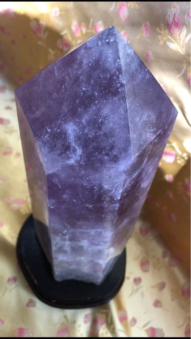 アメジスト（紫水晶）六角柱 天然石 原石　今だけおまけ付き