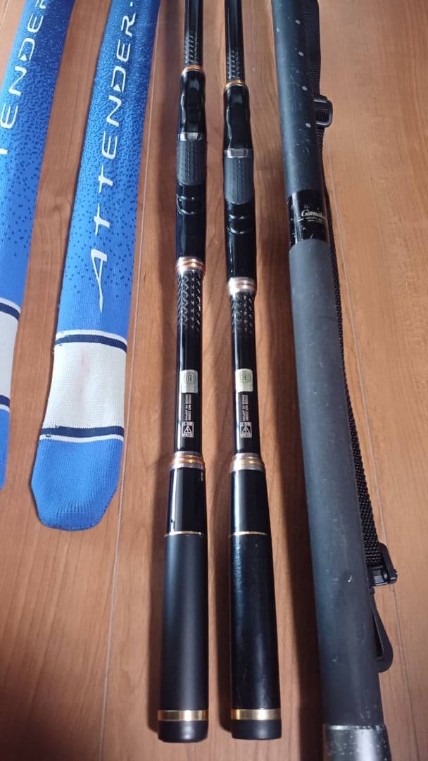 がまかつ 磯竿 アテンダーⅡ たもの柄 マルチフレックス セット 『美品』