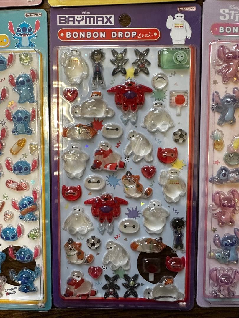 正規品　ボンボンドロップシール　ディズニー　6種