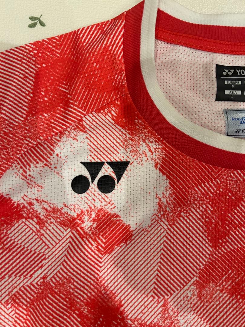YONEX ソフトテニス　ゲームTシャツ 赤白