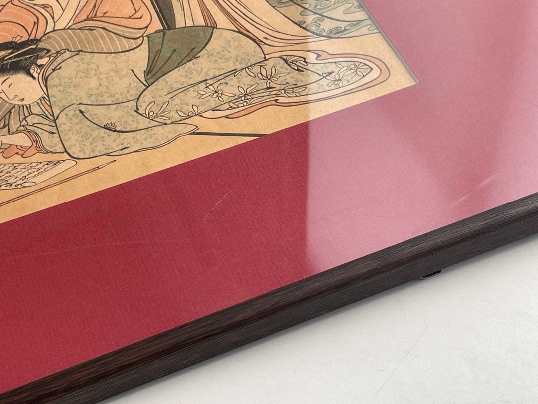 鳥居清長　美南見十二候 九月　漁火　版元　高見澤研究所　木版画