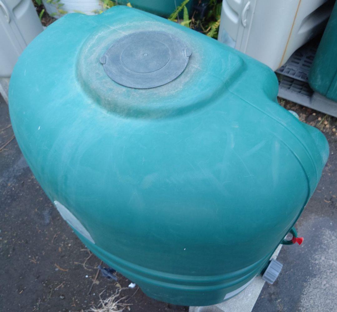 蛇口コック付き雨水タンク110L本体（グリーン）＋付属品セット【送料込み】