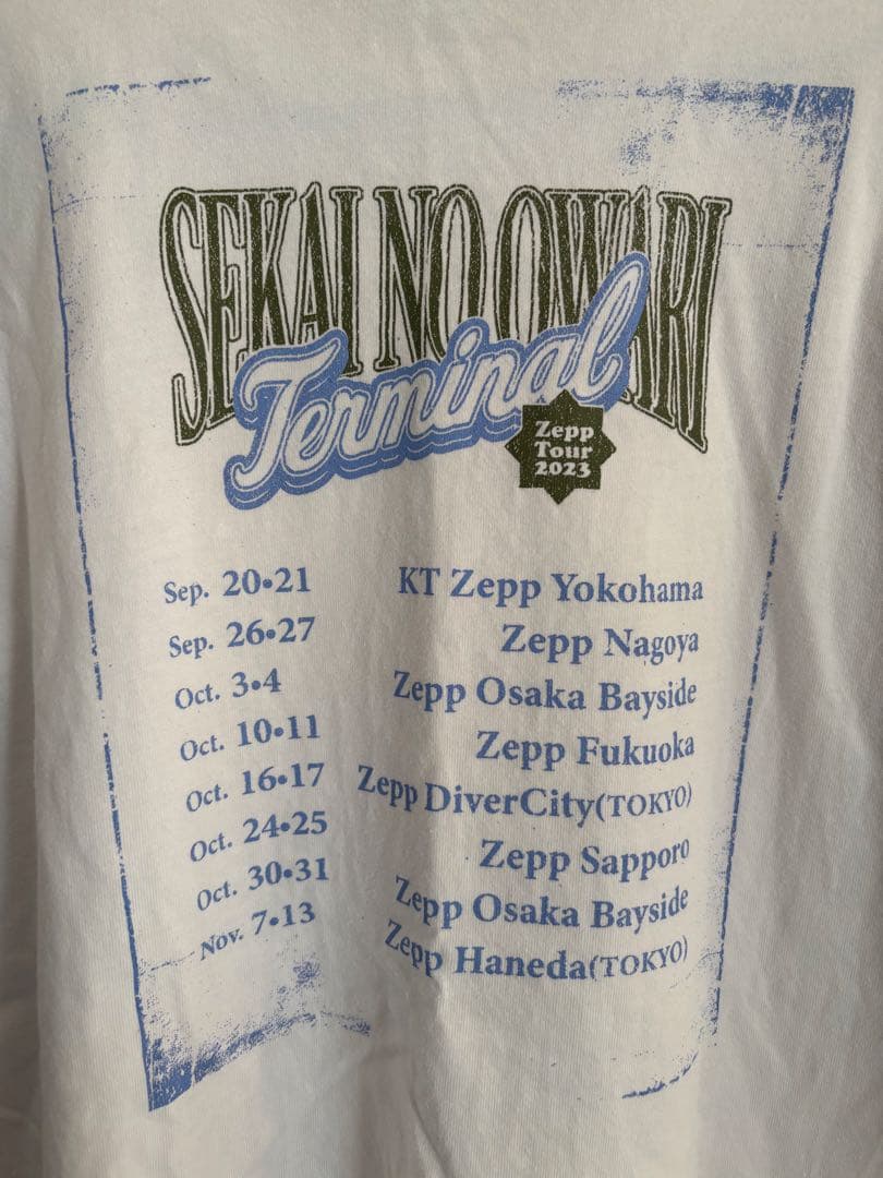 SEKAI NO OWARI Terminal Tシャツ Mサイズ ホワイト
