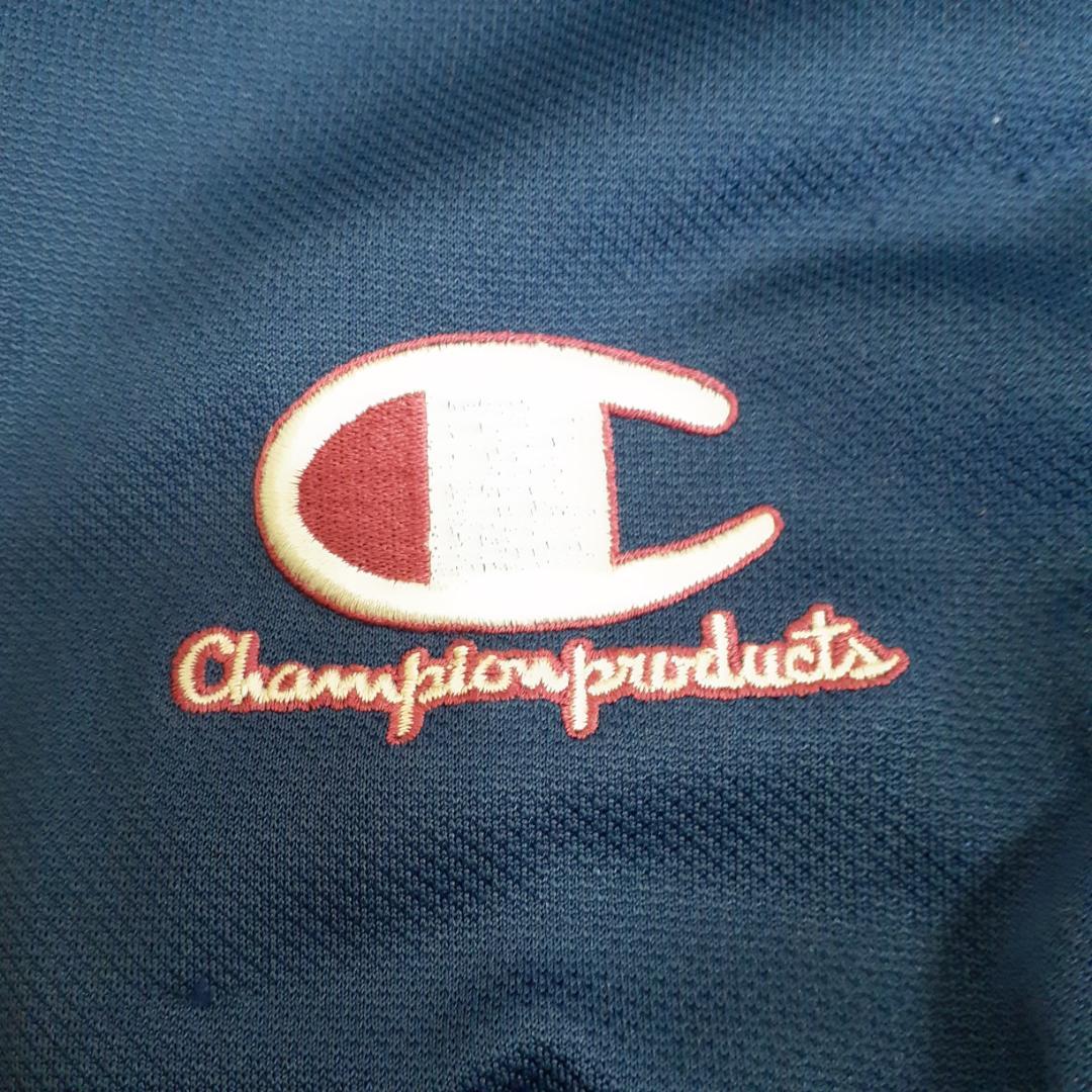 90s△Champion チャンピオン ジャージセット 紺 バックプリント M