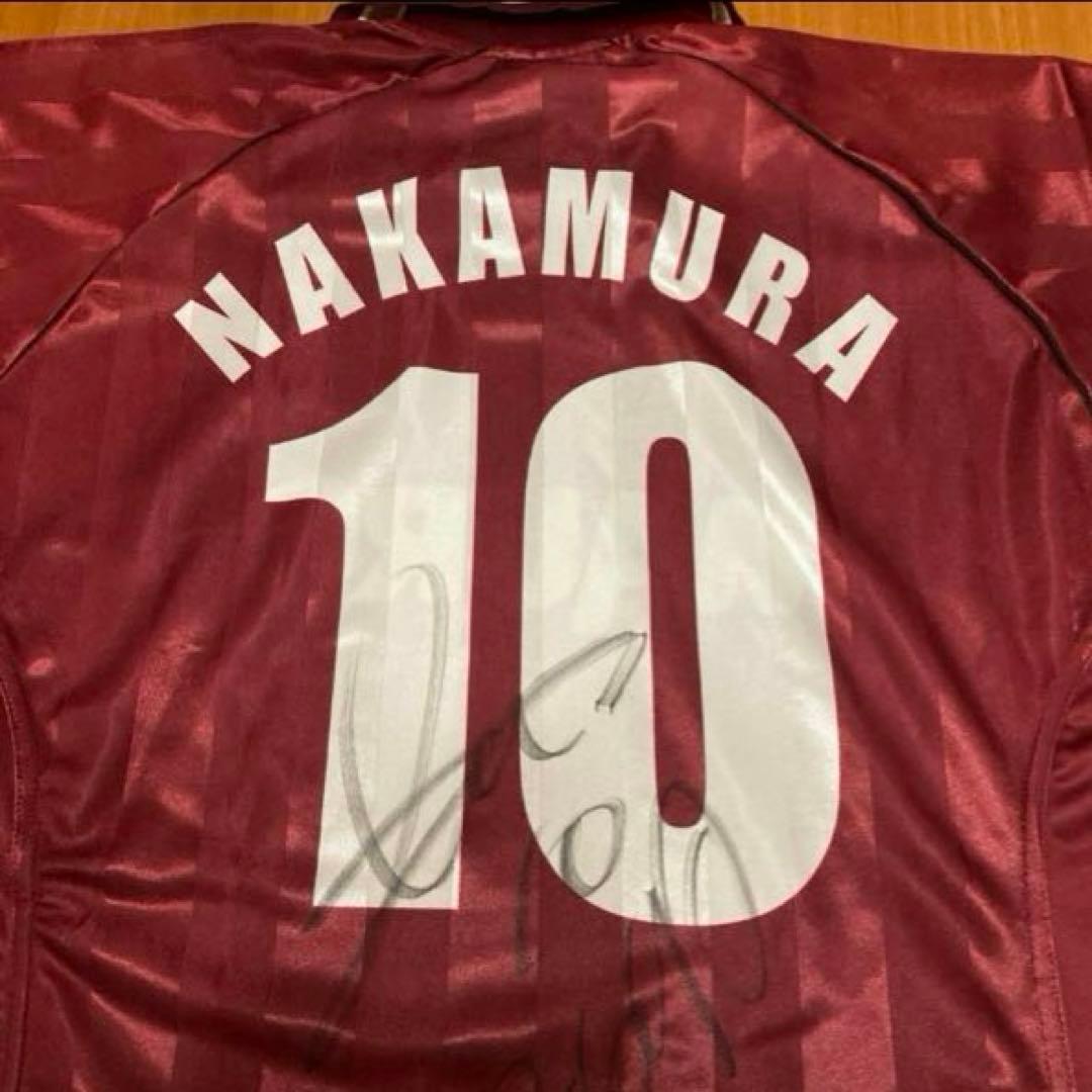 【直筆サイン入り】アシックス レッジーナ ユニフォーム 中村俊輔 #10