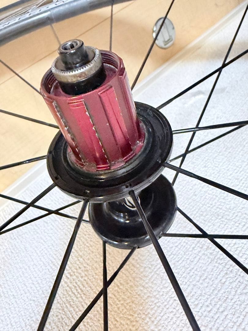 【訳あり】ZIPP 404 チューブラー カーボンホイール シマノ11速 おまけ